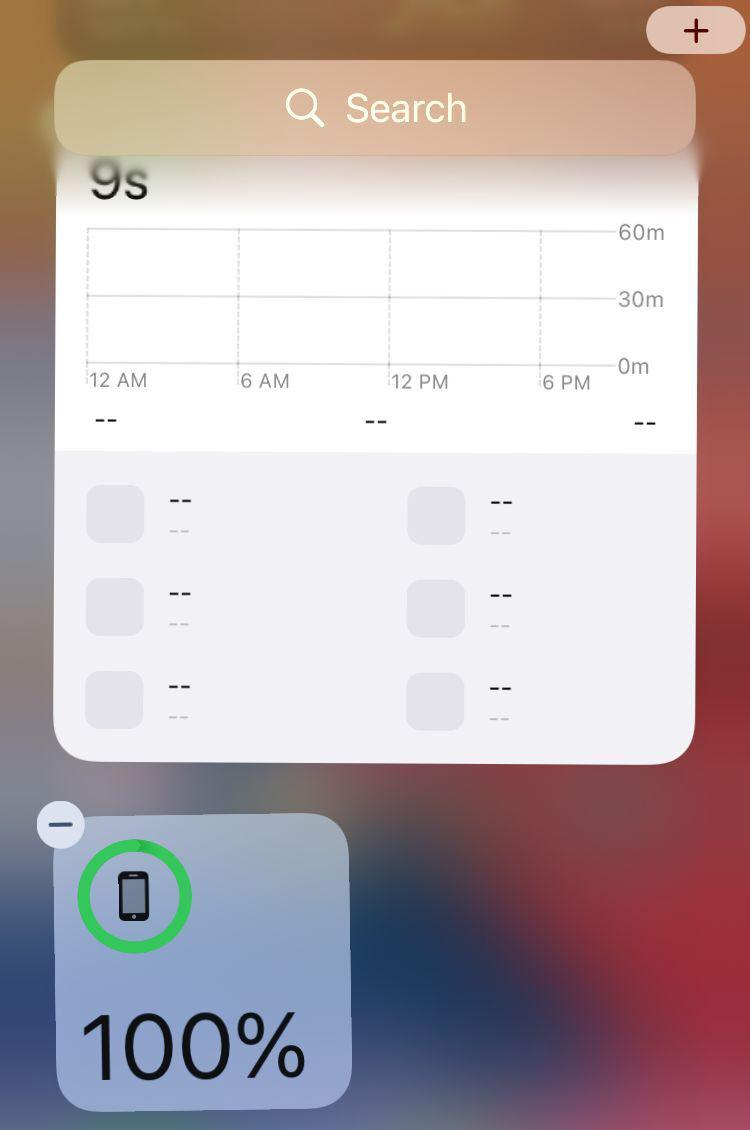 如何添加iphone電池小部件